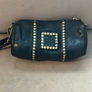Campomaggi Studded Blue Leather Crossbody Bag!! NWOT